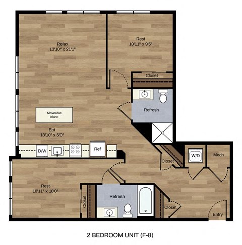 Two Bedroom Two Bath